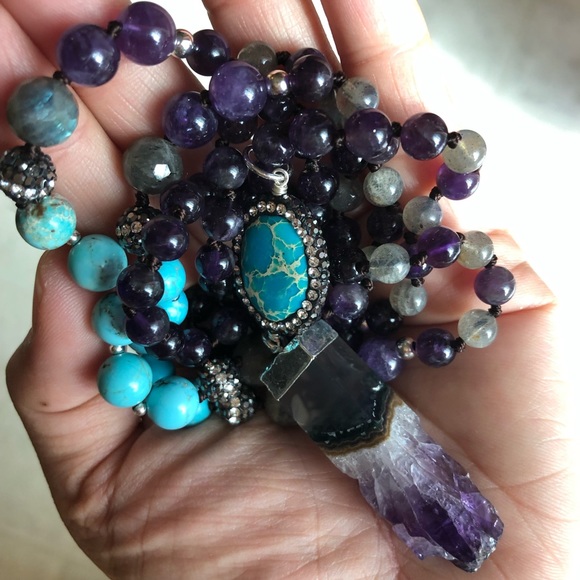 Purple Amethyst & Labradorite - Picture 5 of 5